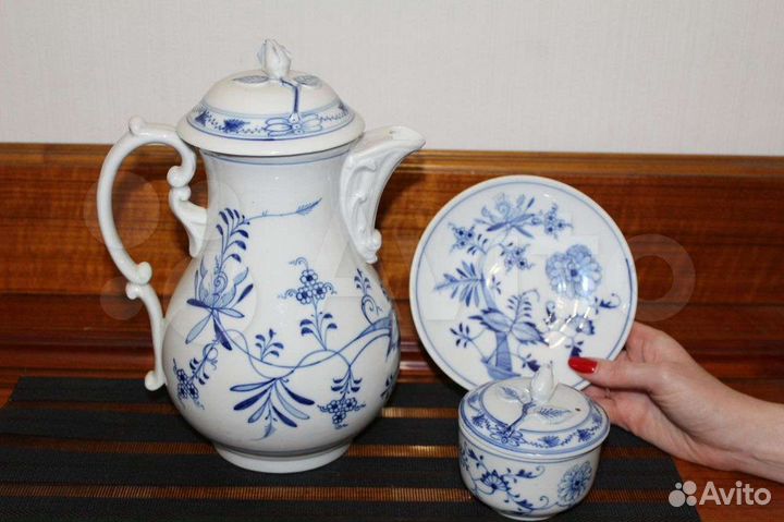 Антикварный чайный набор Ernst Teichert, 1901г
