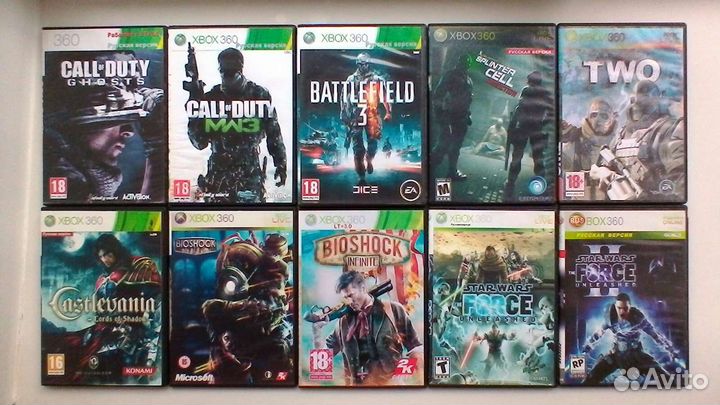 Диски для Xbox 360 (38 дисков )