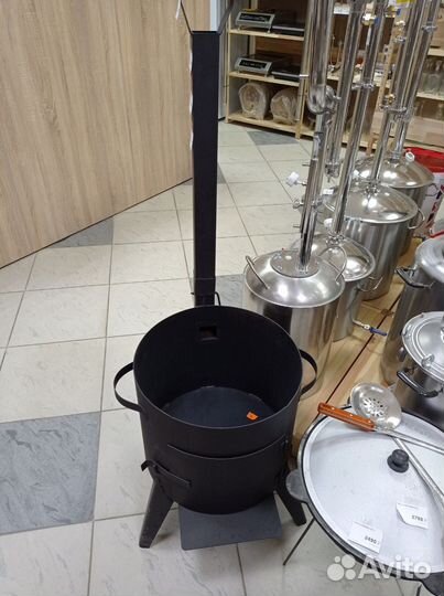 Печь под казан 22 л с трубой, учаг