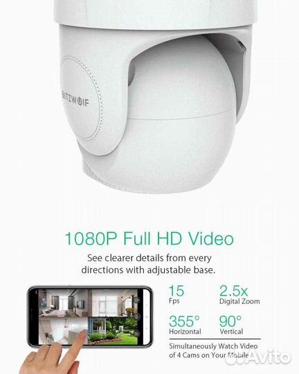 IP Wi-fi камера Новая BlitzWolf BW-SHC3