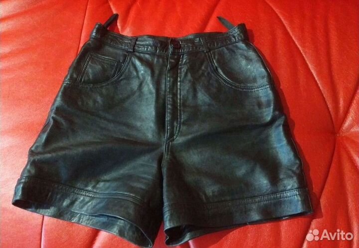 Шорты кожаные