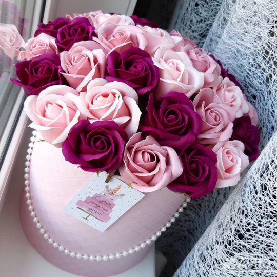 Мыльные розы букеты