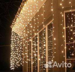 Гирлянда уличная бахрома бу
