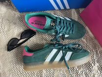 Кроссовки Adidas Gazelle Green Pink зеленые