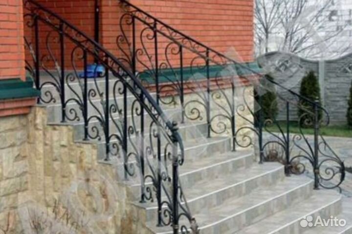 Кованые перила для лестниц. Ограждение балконов