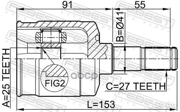 ШРУС hyundai sonata EF IV/KIA magentis 2.0 99-0