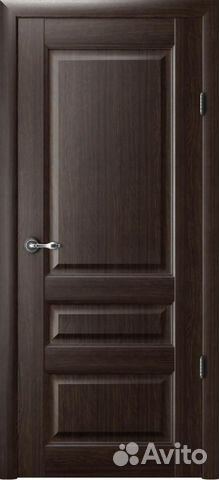 Межкомнатная дверь Эрмитаж 2, глухая, орех 700x200