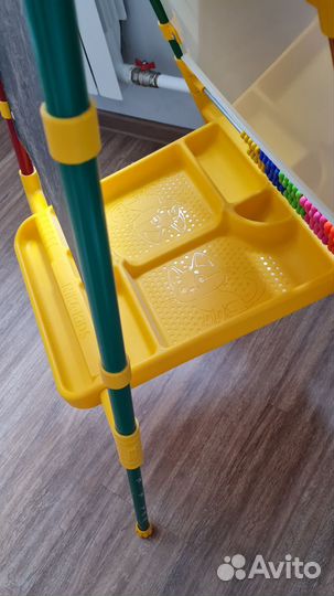 Мольберт двухсторонний + цифры, буквы, мозаика