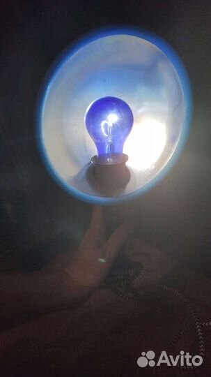 Синяя лампа для прогревания