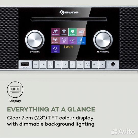 Интернет радиоприемник с cd Auna