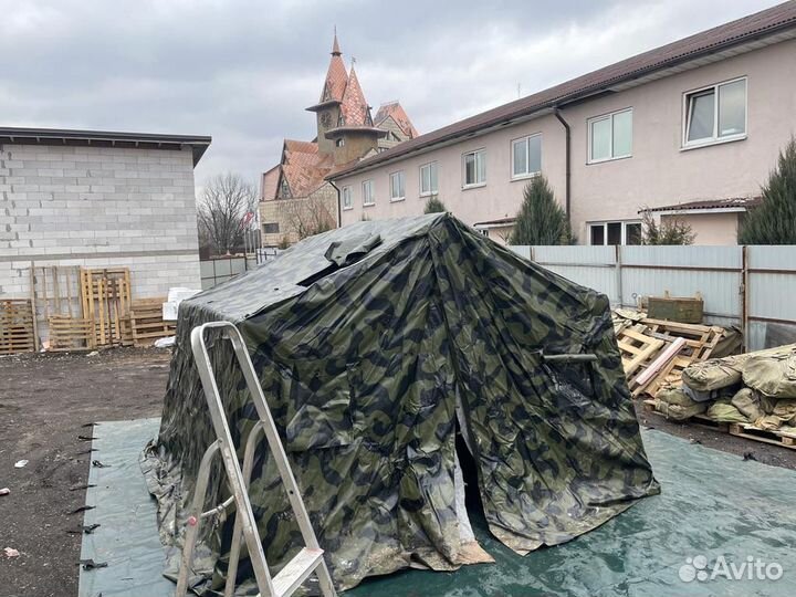 Палатка каркасная М-6 кмф ткань пвх