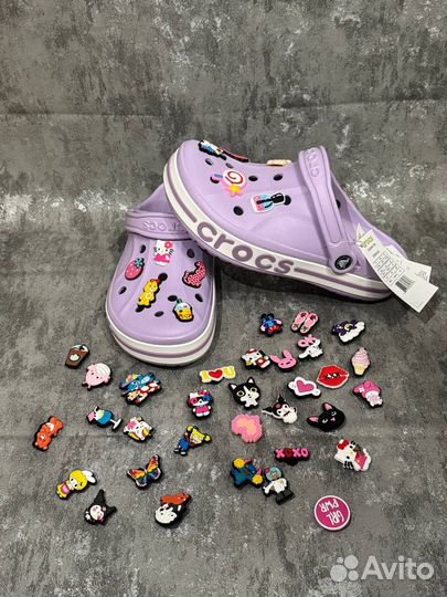 Оригинальные Crocs bayaband clog лавандовые