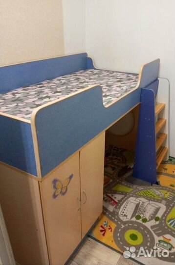 Кровать детская от 3 до 12 лет, с матрасом
