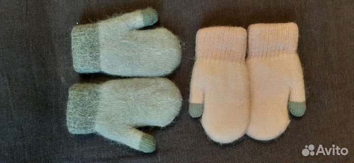 Варежки, шарф