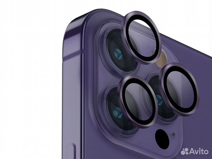 Стекла на камеру iPhone 14 pro / 14 pro max фиолет