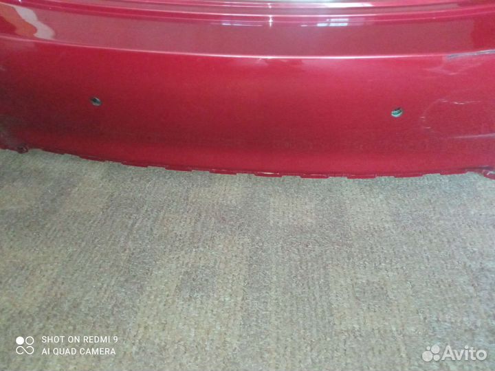 Бампер задний Hyundai Solaris 2019г красный