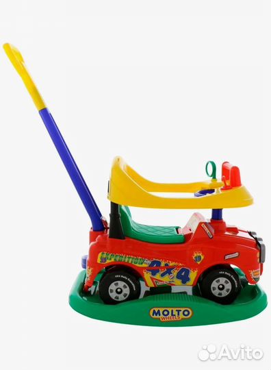 Машинка каталка толокар с ручкой