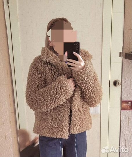 Шубка тедди zara