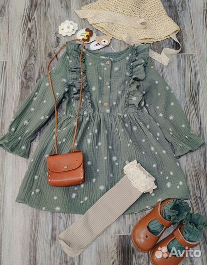 Муслиновое платье для девочки