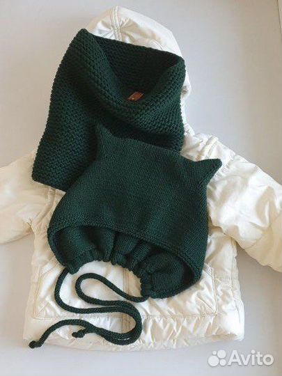 Шапочка и снуд вызаные ручная работа