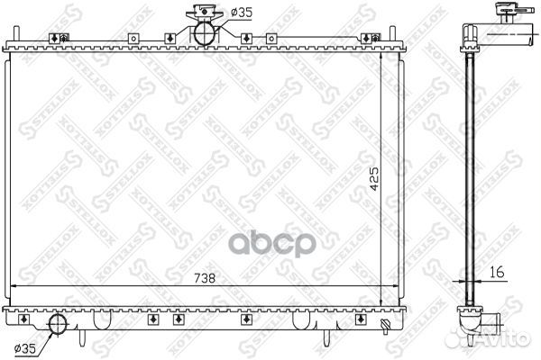 Радиатор Системы Охлаждения МКПП Mitsubishi Gra
