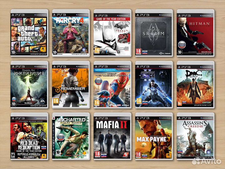 Коллекция игр PS3