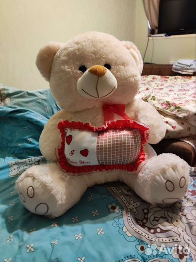 Плюшевый медведь музыкальный