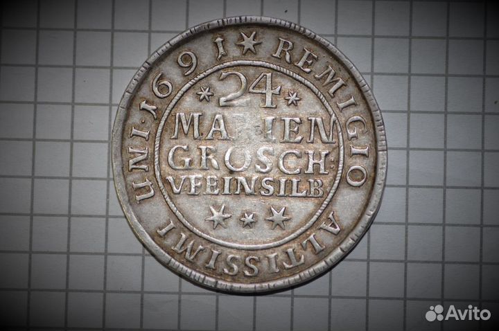 24 мариен гроша, 2/3 талера, 1691 год Брауншвейг