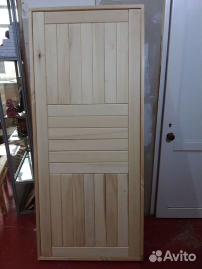 Двери в баню из осины