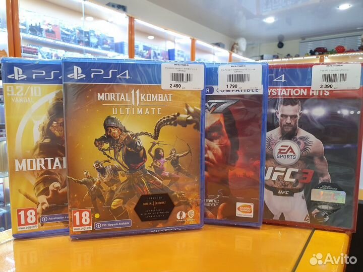 Игровые диски PS4. Файтинг / Драки