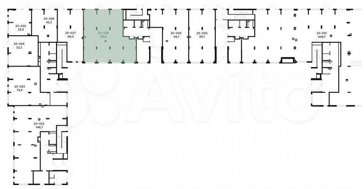 Аренда, торговое помещение площадью 139.2 кв.м