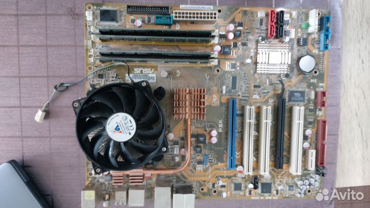 Материнская плата с процессором