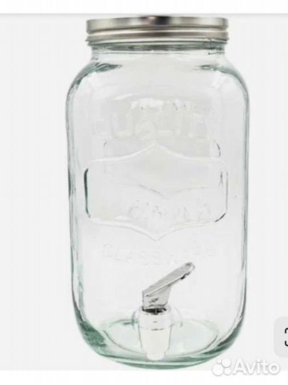 Банка 5 литров с краном для морса гриба