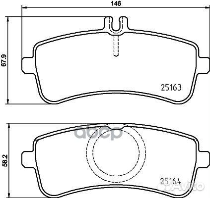 Колодки тормозные дисковые зад Brembo P5013