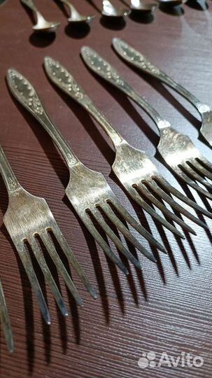 Мельхиор, вилка, 6 шт