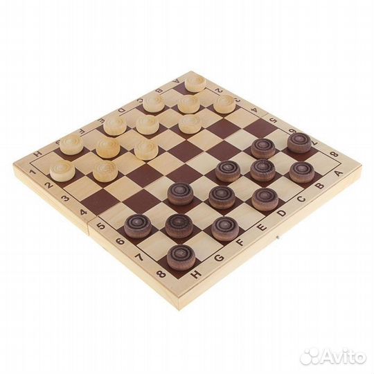 Шашки деревянные