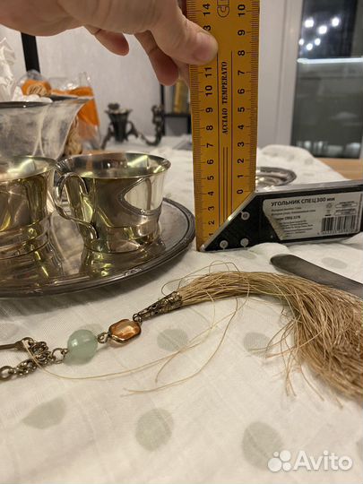 Соусник, креманка, поднос серебрение винтаж Швеция