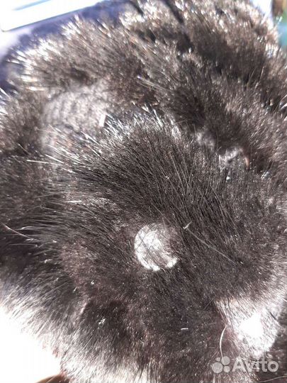 Берет меховой вязаный из натуральной норки