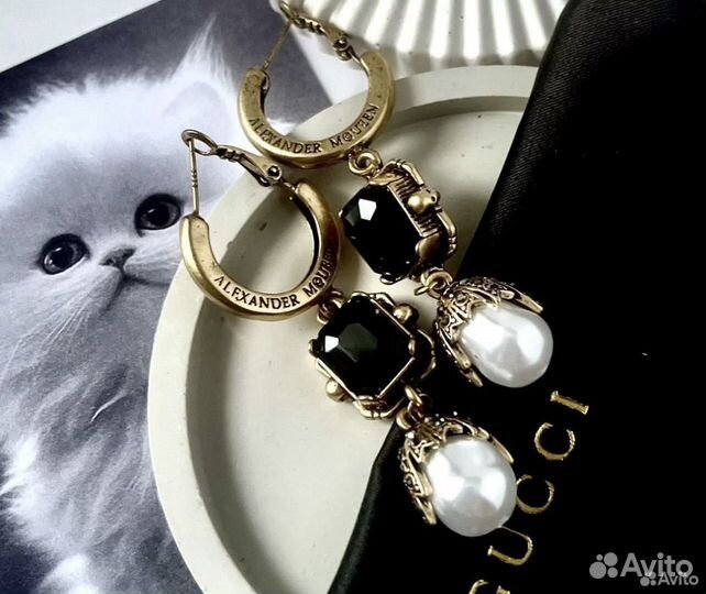 Alexander mcqueen серьги