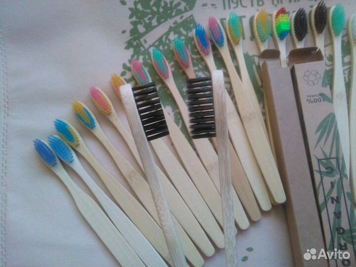 Бамбуковая зубная щётка. Эко щётка