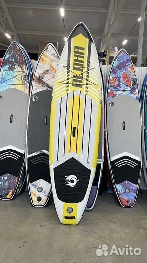 SUP доска-каяк 2 в 1 raidex aloha yello 10.6’