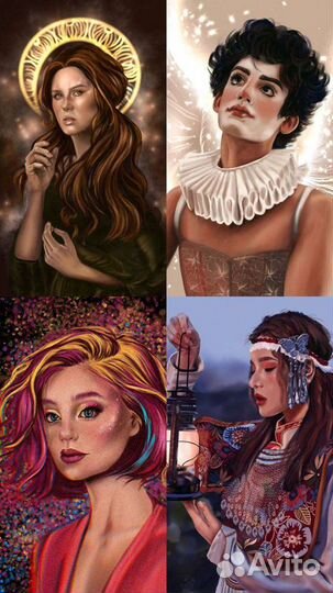 Портрет, иллюстрация, художник