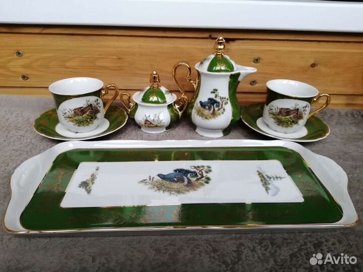 Фарфоровая кофейная пара