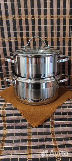 Набор кастрюль новый, нержавейка