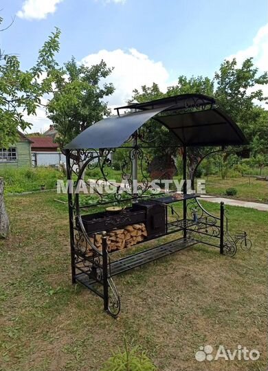 Мангал с крышей