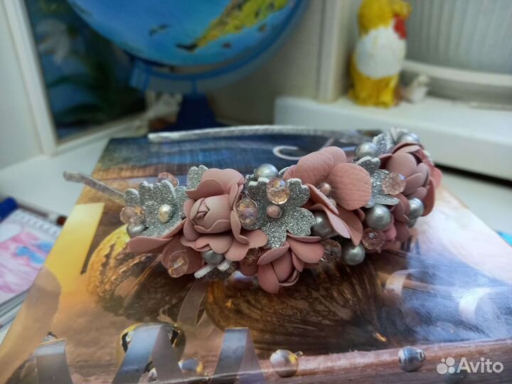 Ободок нарядный ручная работа