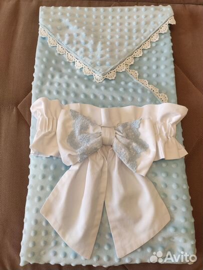 Одеялко и бант на выписку