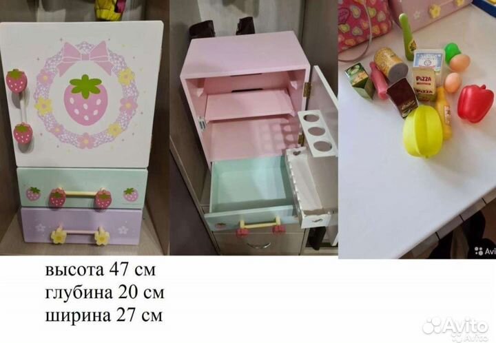 Игрушка кухня со шкафчиком и домик