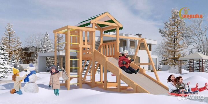 Игровая площадка Савушка 4 сезона Мастер 3