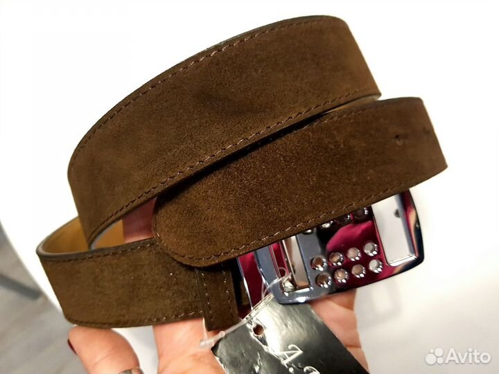 Ремень новый женский замша натуральная